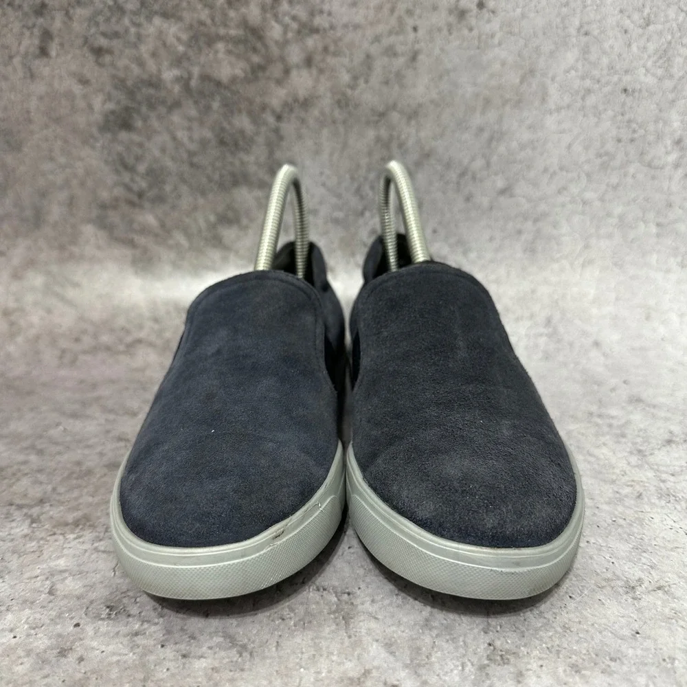 Munro Mandie Slip On Sneakers Womens 6.5 Navy Blue Suede Comfort Goring